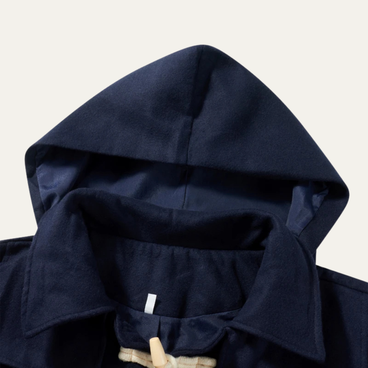 Reid | Men's Navy Pea Coat Toggle Button Wool Blend