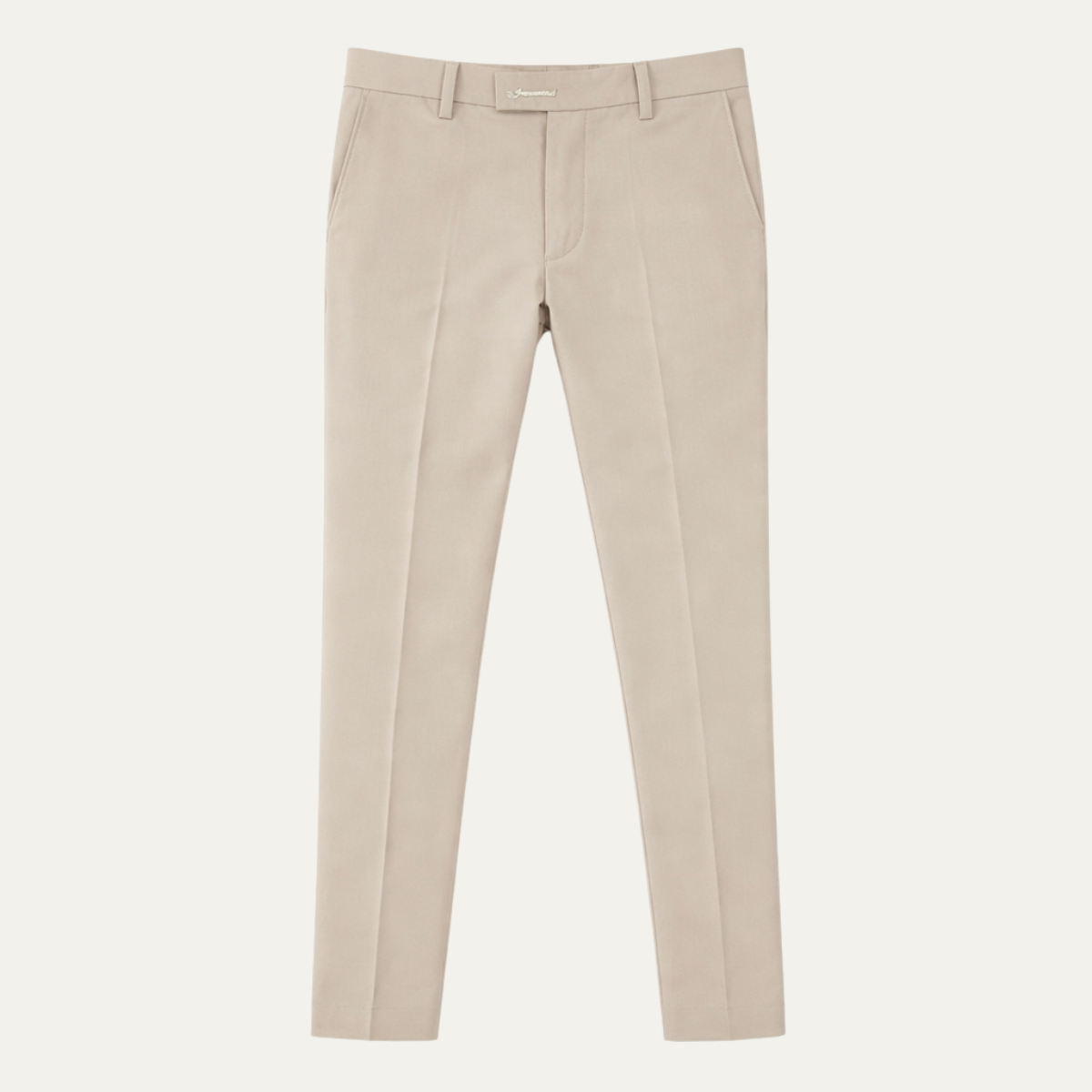 Sage | Men's Slim Fit Dress Pants Beige