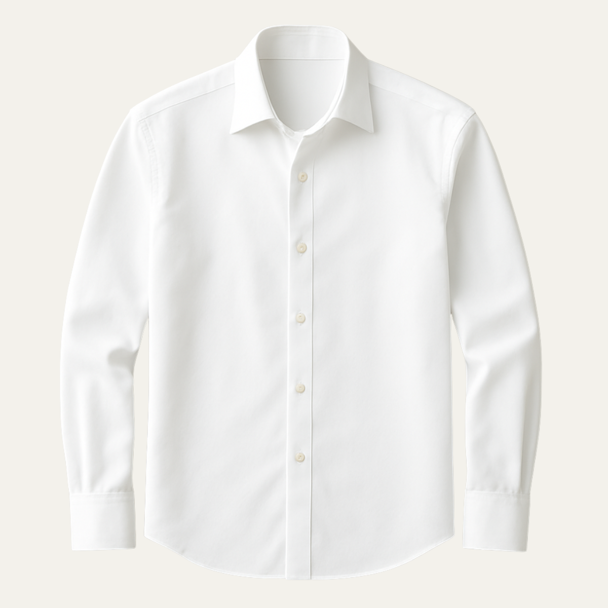 Rhys | Men's Button Up Shirt Navy Long Sleeve Cotton Poplin