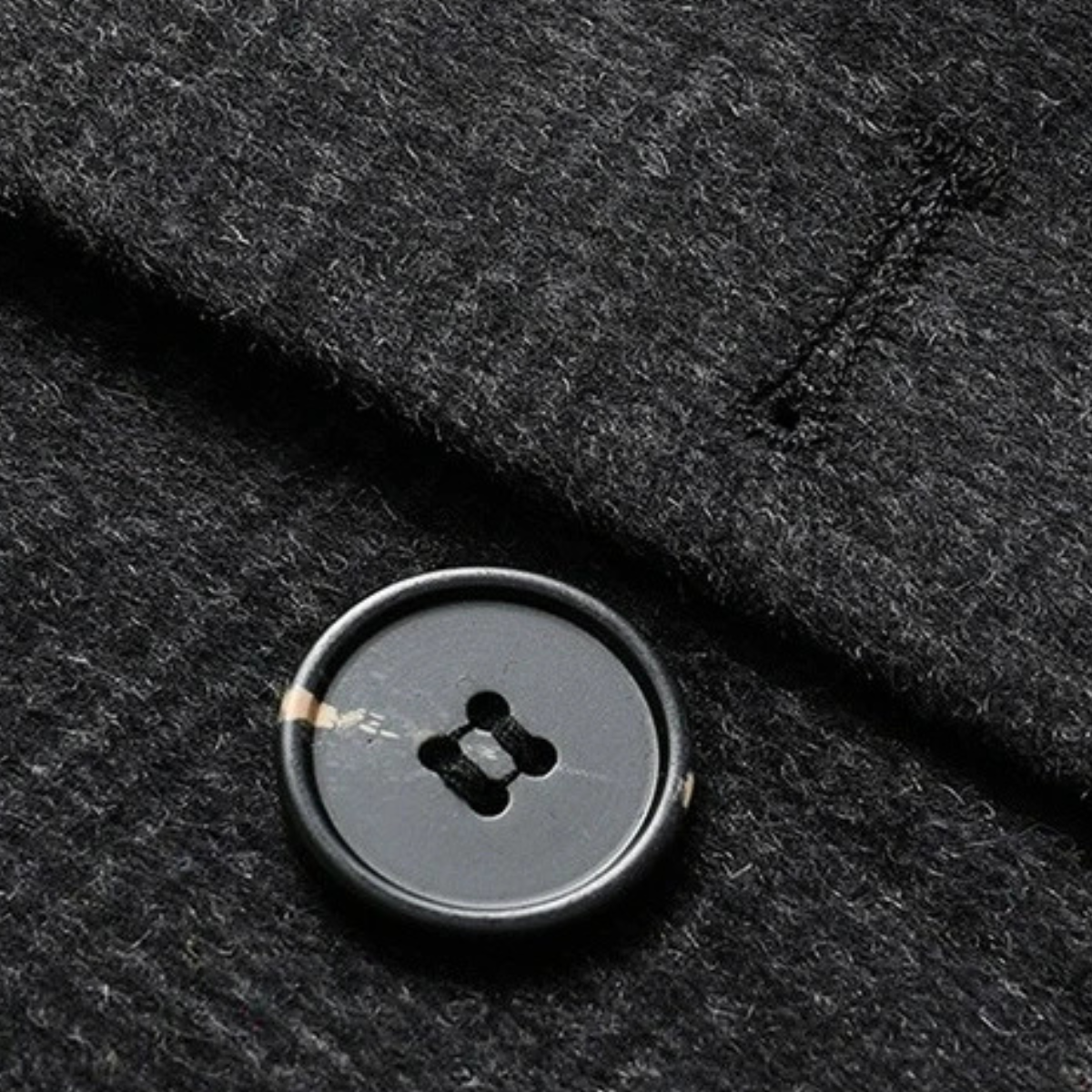 Jasper | Men's Wool Blend Overcoat Charcoal Down Insulated