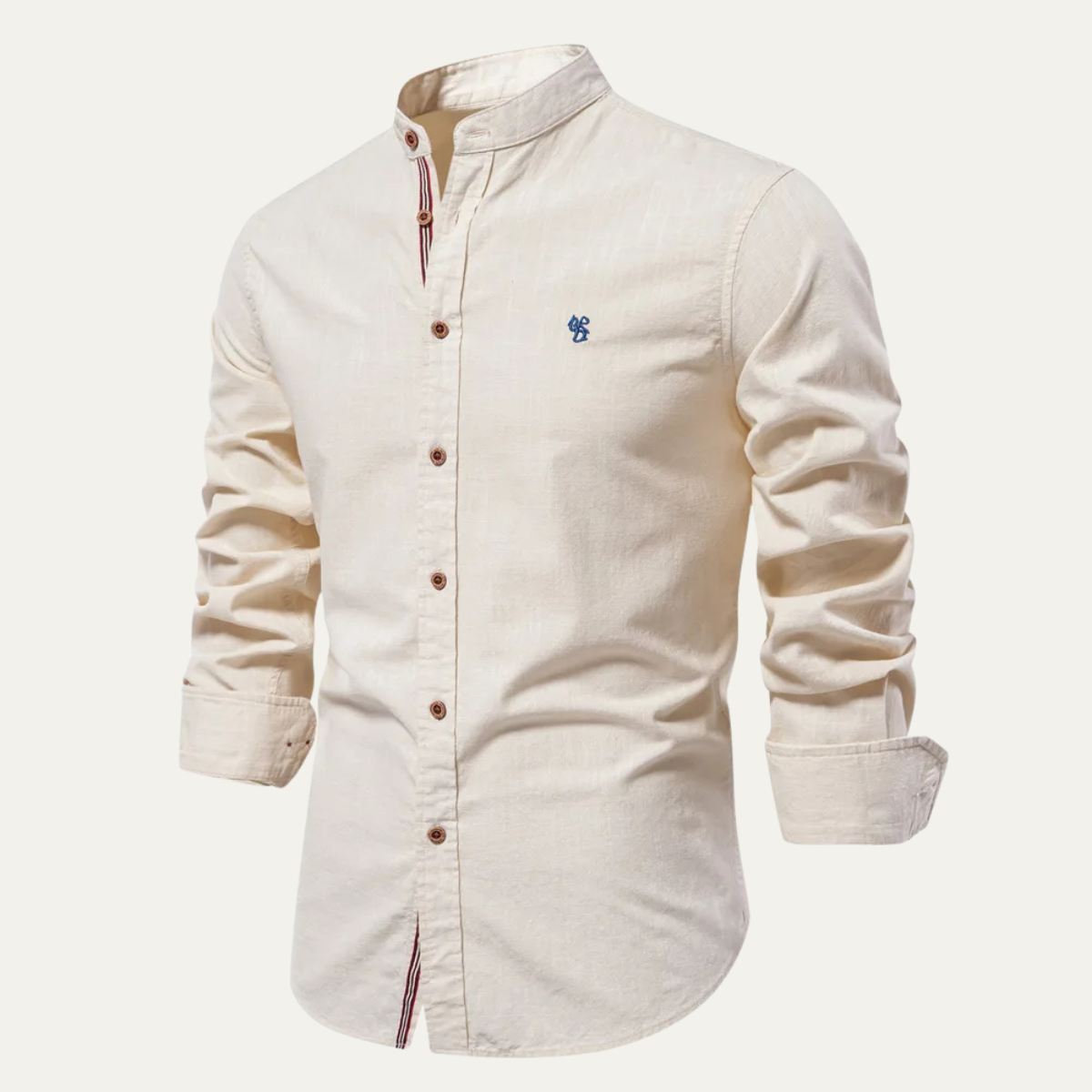 Eli | Men's Casual Button Up Shirt Black Cotton Linen