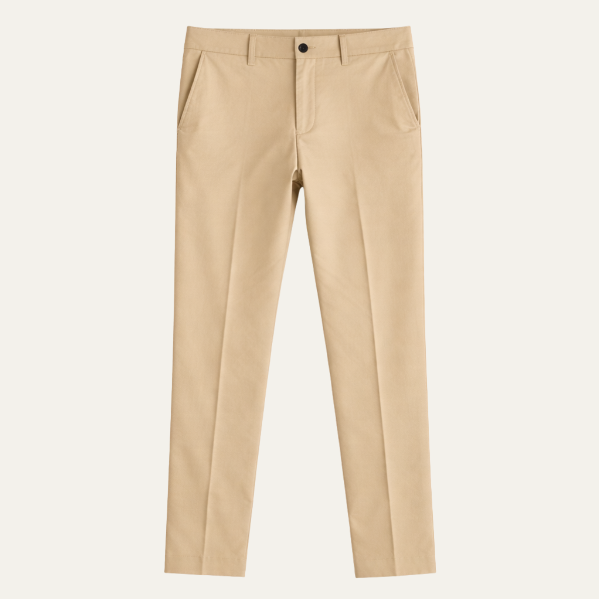 Beau | Men's Slim Fit Chinos Cream Stretch Tailored