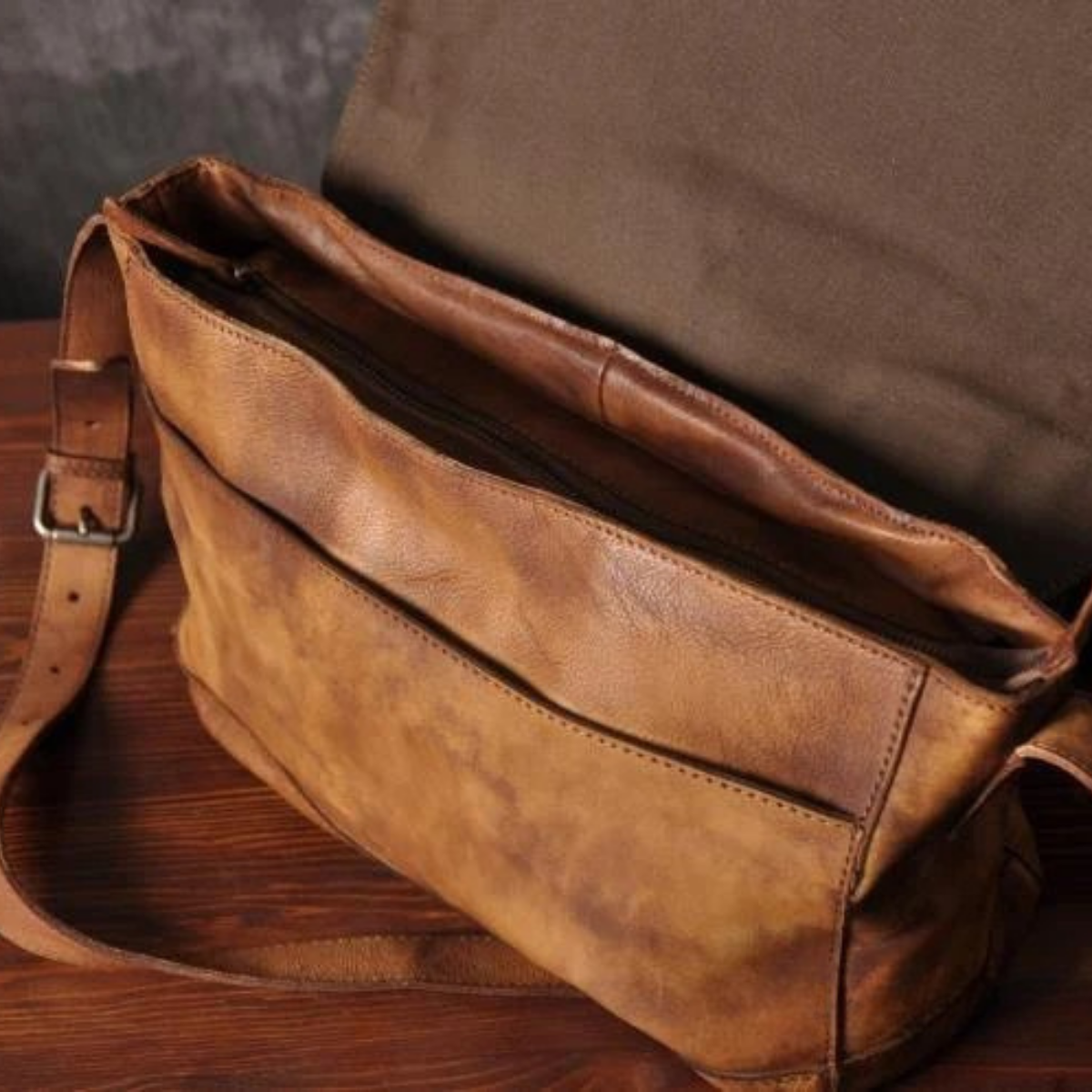 Dama Washington Cahors vintage leather crossbody bag - view 20