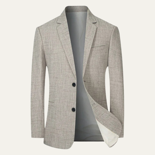 Dama Washington Ash men's linen blazer cream single breasted casual - view 2