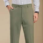 Dama Washington Rhys men's tailored straight leg dress pants cream - view 2