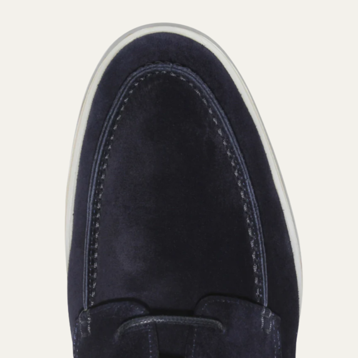 Beau | Men's Casual Suede Loafer Cream Crepe Sole