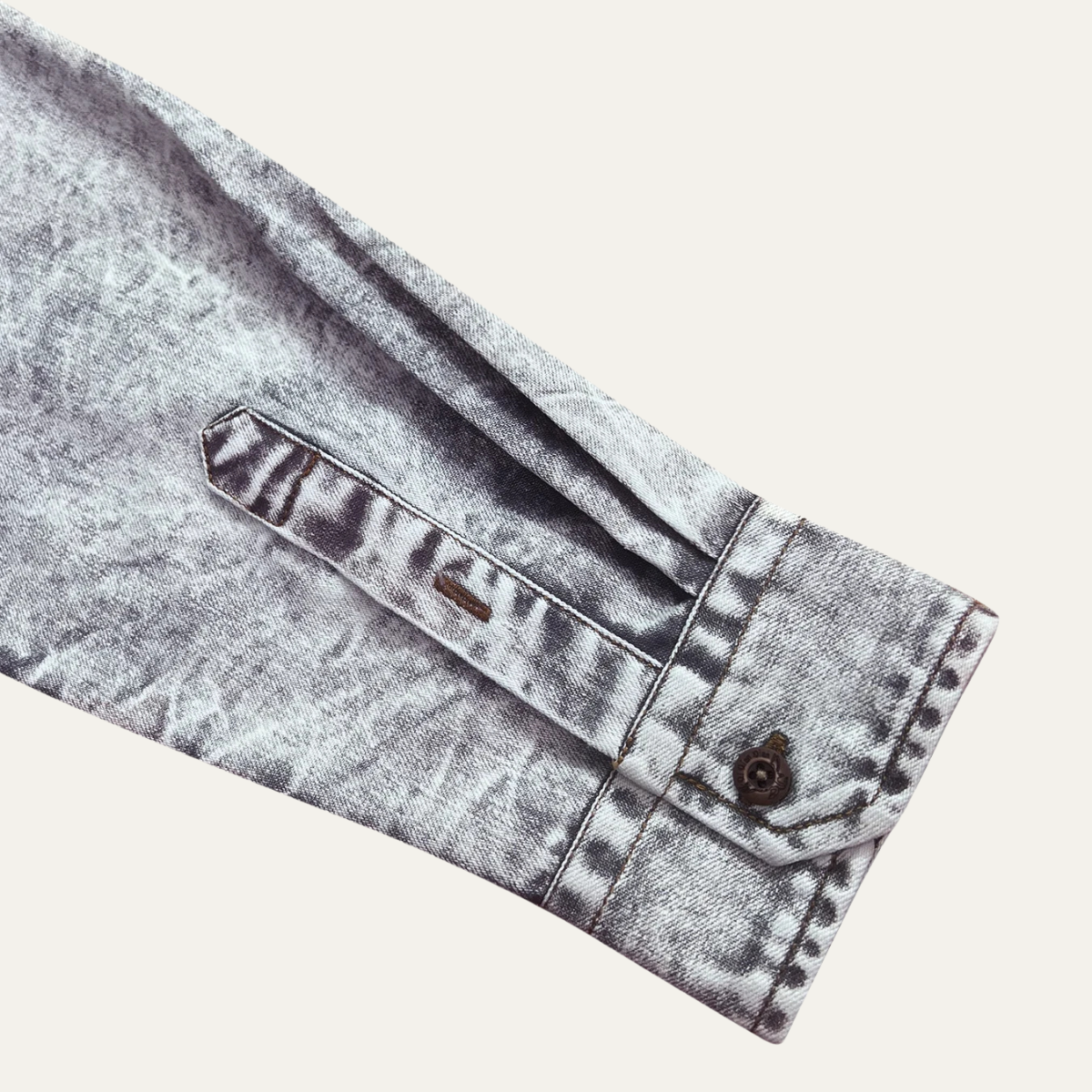 Ezra | Men's Denim Shirt Light Gray Vintage Wash