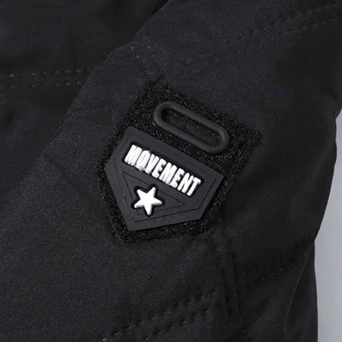 Beau | Men's Quilted Puffer Jacket Black Sherpa Lined