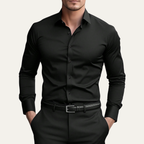 Dama Washington Axel men's dress shirt red slim fit long sleeve - view 3