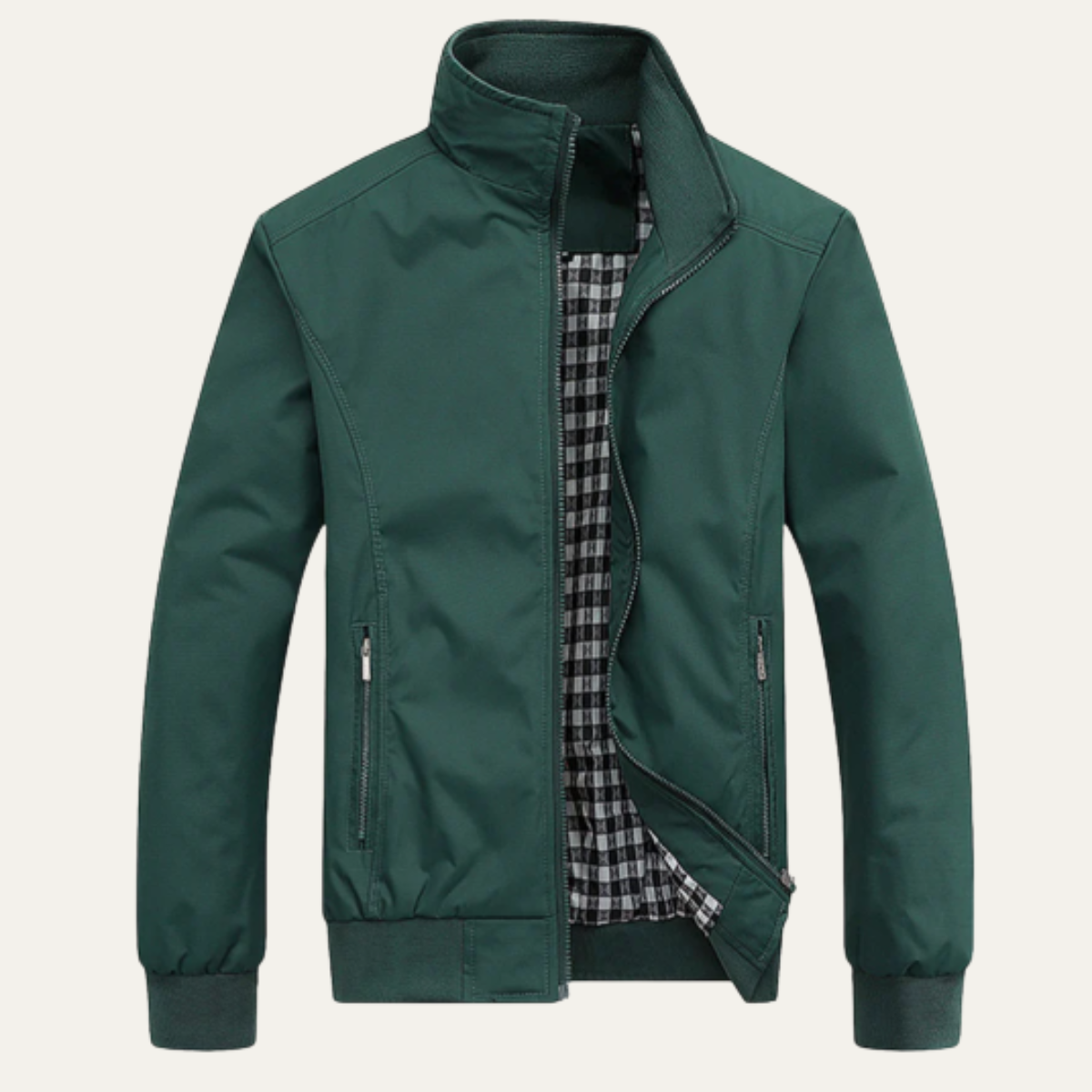 Callum | Men's Lightweight Windbreaker Navy Zip Up Jacket