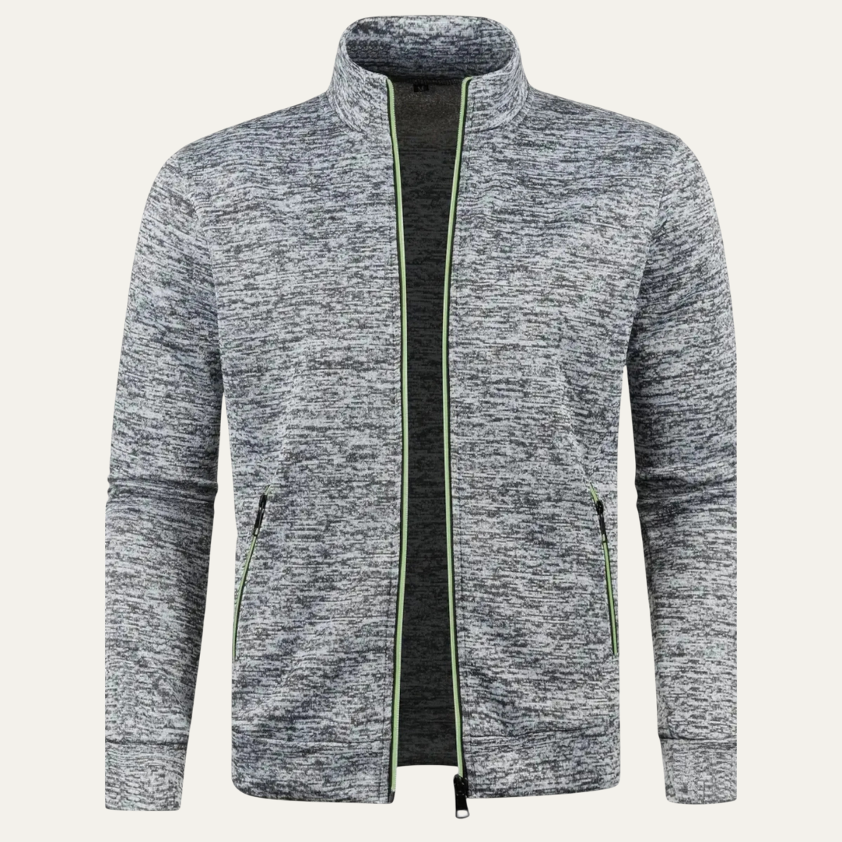 Beau | Men's Fleece Zip Up Jacket Navy Blue