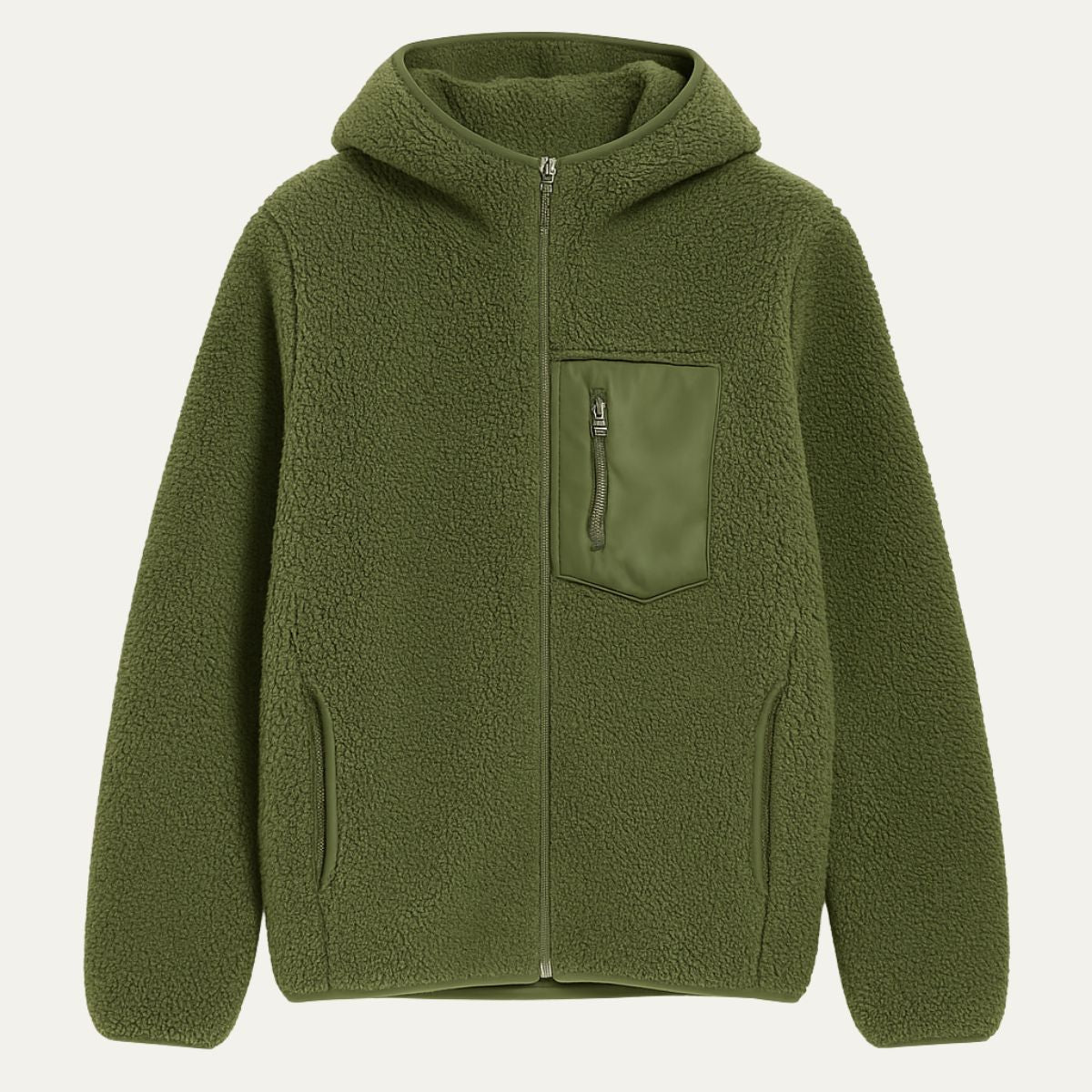Voss | Men's Fleece Lined Wool Jacket Cream