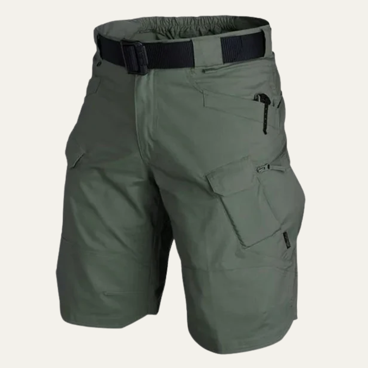 Sage | Men's Cargo Shorts Olive Khaki Utility Belt
