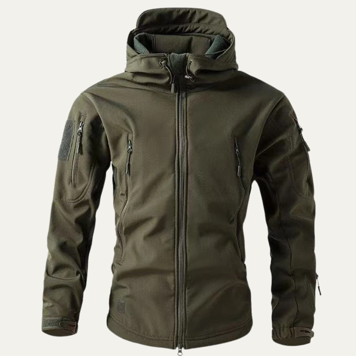 Cruz | Men's Tactical Utility Jacket Olive Hood Multiple Pockets