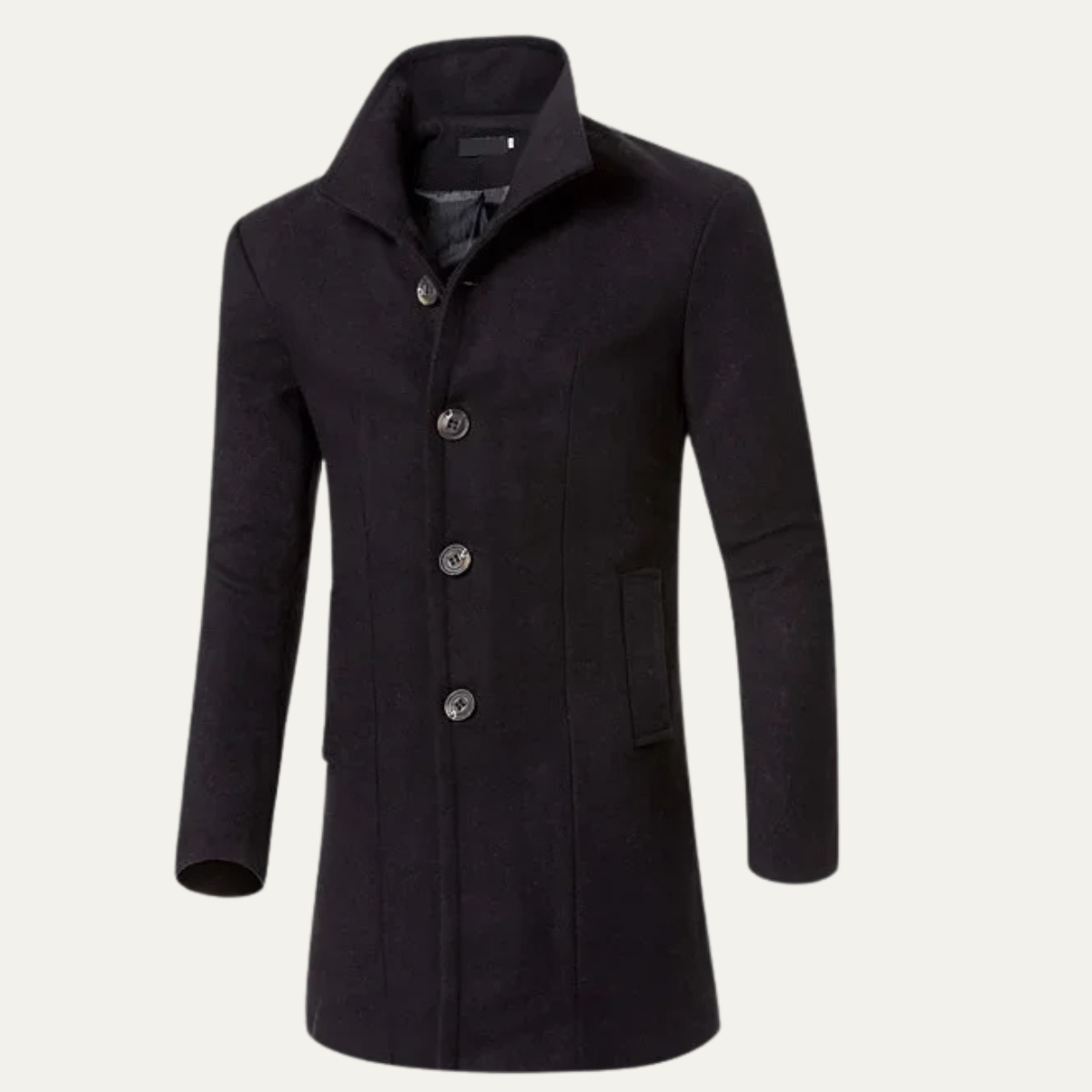 Blake | Men's Smart Casual Wool Blend Overcoat Gray
