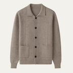 Dama Washington Bram men's smart casual knit cardigan gray button front pockets - view 5