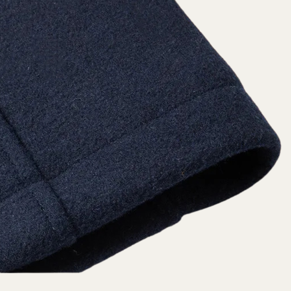 Lars | Men's Navy Wool Overcoat Double Breasted Collared
