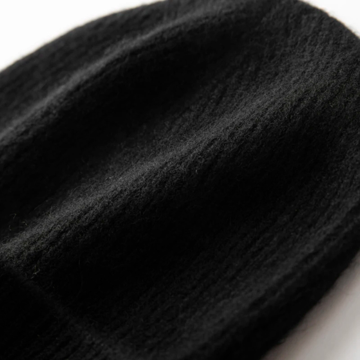Bram | Men's Ribbed Knit Beanie Black