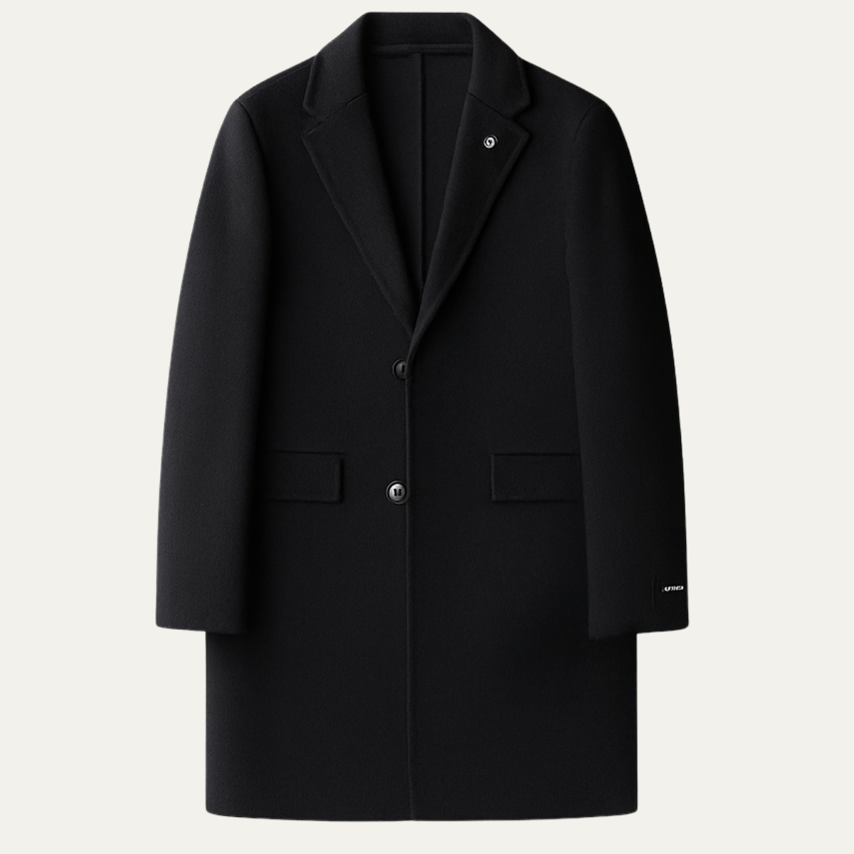 Axel | Men's Smart Casual Overcoat Black