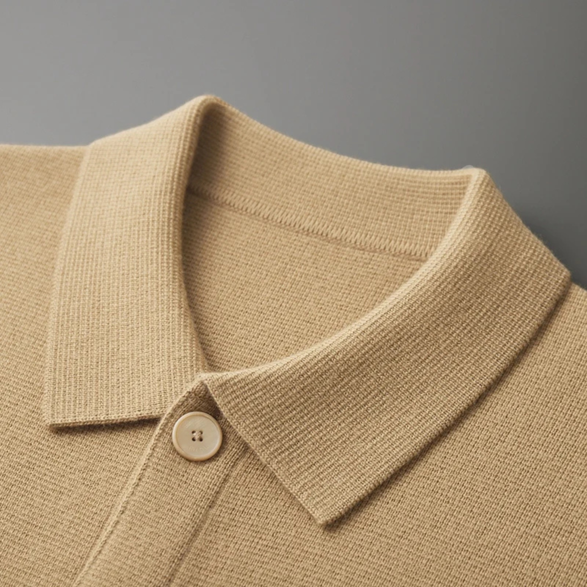 Ivo | Men's Casual Button Cardigan Cream Wool Knit