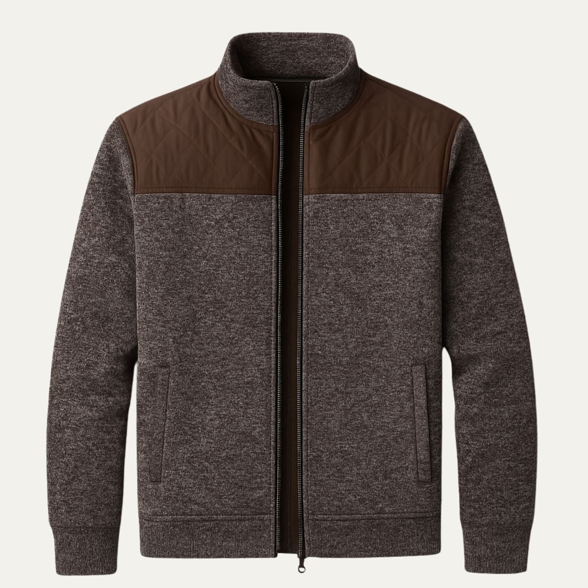 Heath | Men's Quilted Fleece Jacket Navy Blue