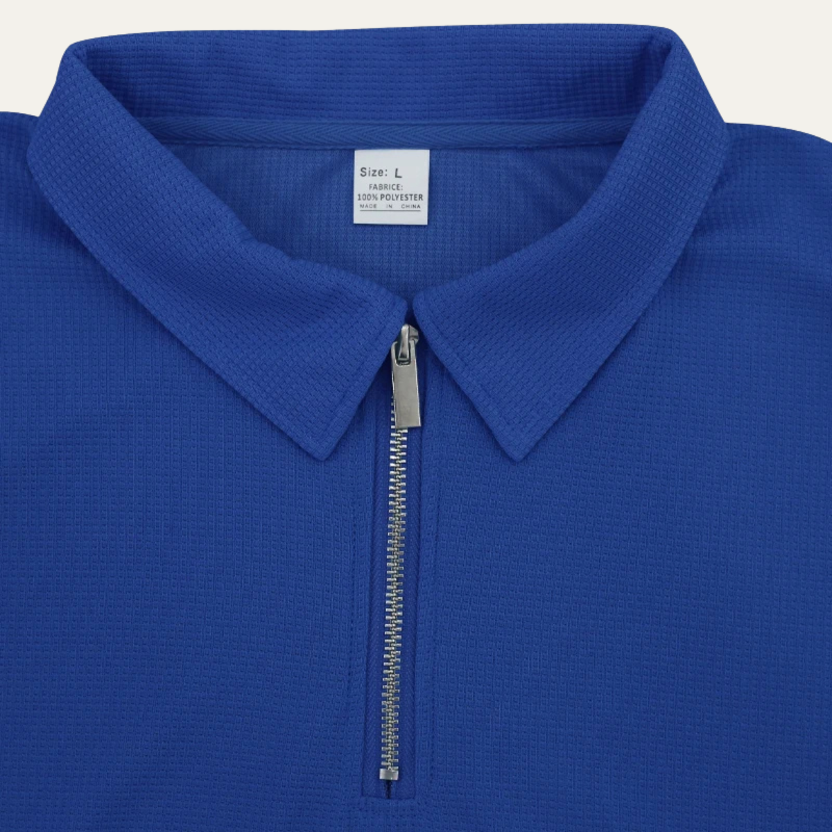 Axel | Men's Sweatsuit Royal Blue Ribbed Polo Shorts Set