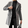 Dama Washington Bram men's casual wool overcoat gray - front view
