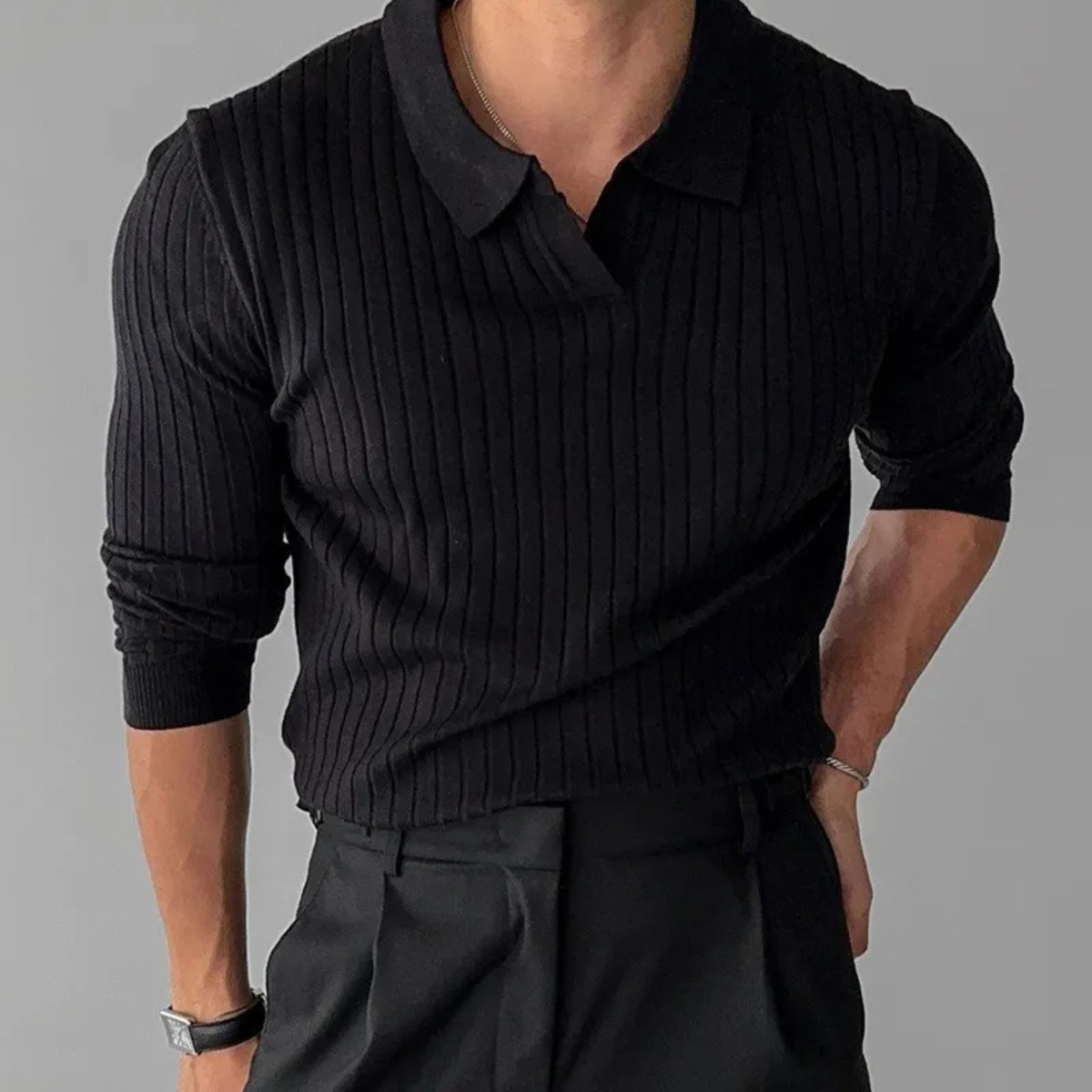 Nash | Men's Smart Casual Pinstripe Button Up Shirt Cream