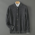 Dama Washington Ashby men's cream button cardigan sweater long sleeve knit - view 3