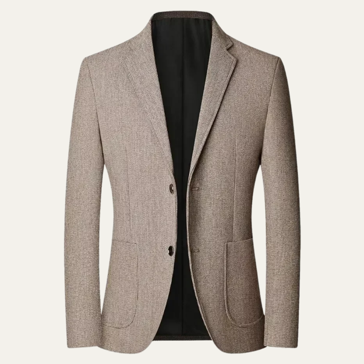 Voss | Men's Smart Casual Blazer Taupe Single Breasted