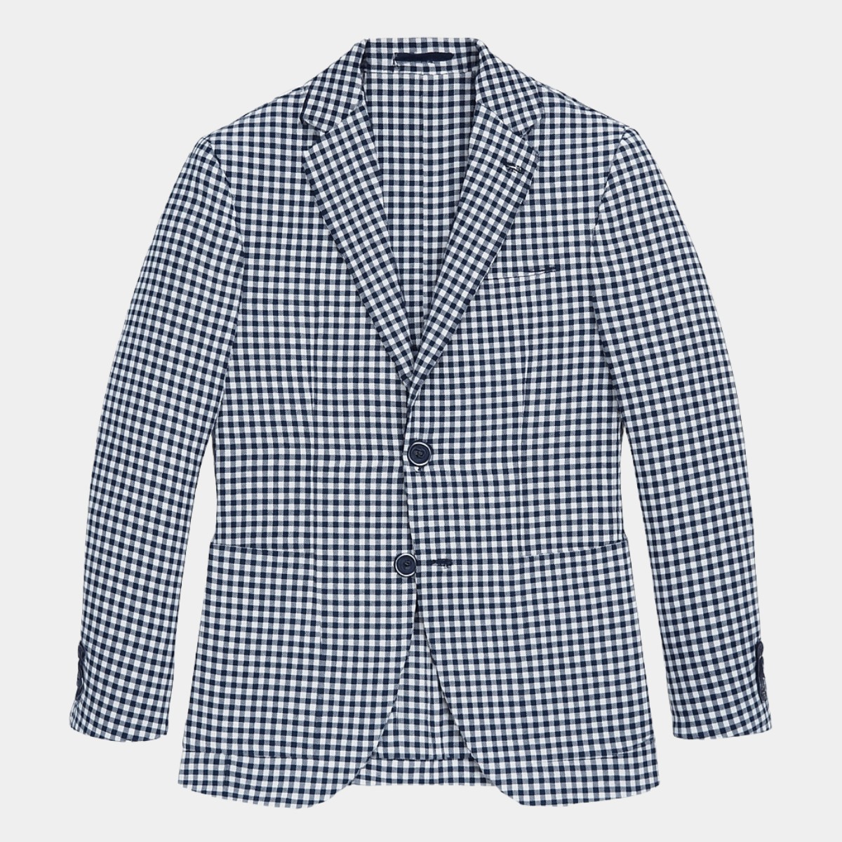 Hugo | Men's Check Blazer Navy White