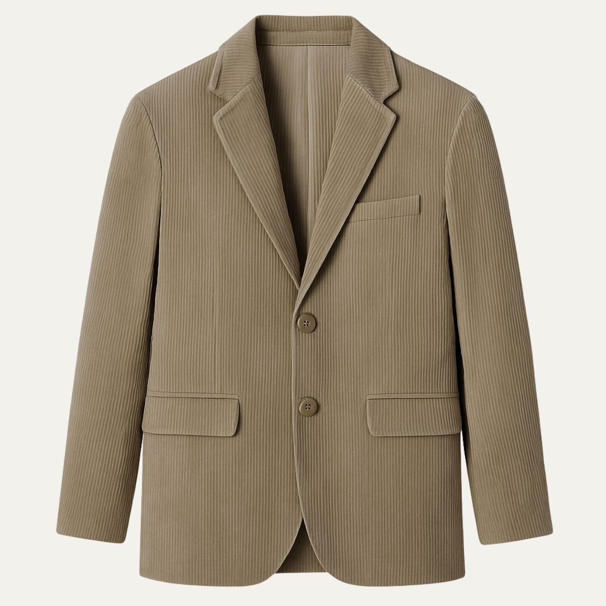 Beau | Men's Casual Corduroy Blazer Beige