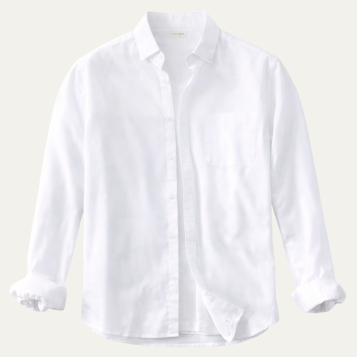 Blake | Men's Button Up Shirt White Long Sleeve