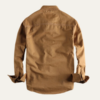 Dama Washington Axel men's utility canvas shirt jacket tan - view 5