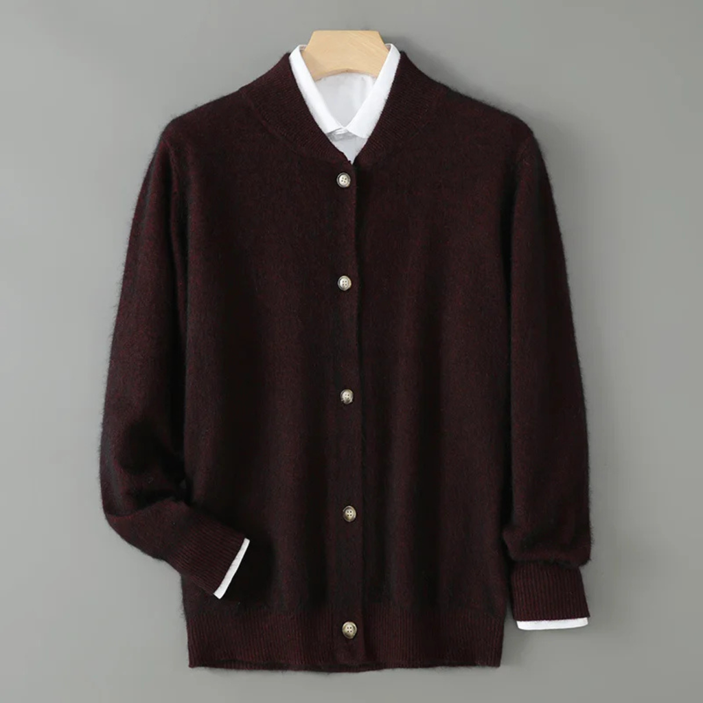 Dama Washington Ashby men's cream button cardigan sweater long sleeve knit - view 5