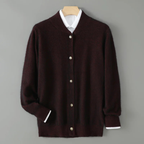 Dama Washington Ashby men's cream button cardigan sweater long sleeve knit - view 5
