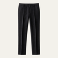 Dama Washington Luca men's tailored dress pants charcoal gray slim fit - front view