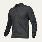 Dama Washington Beau men's long sleeve polo shirt black - view 2
