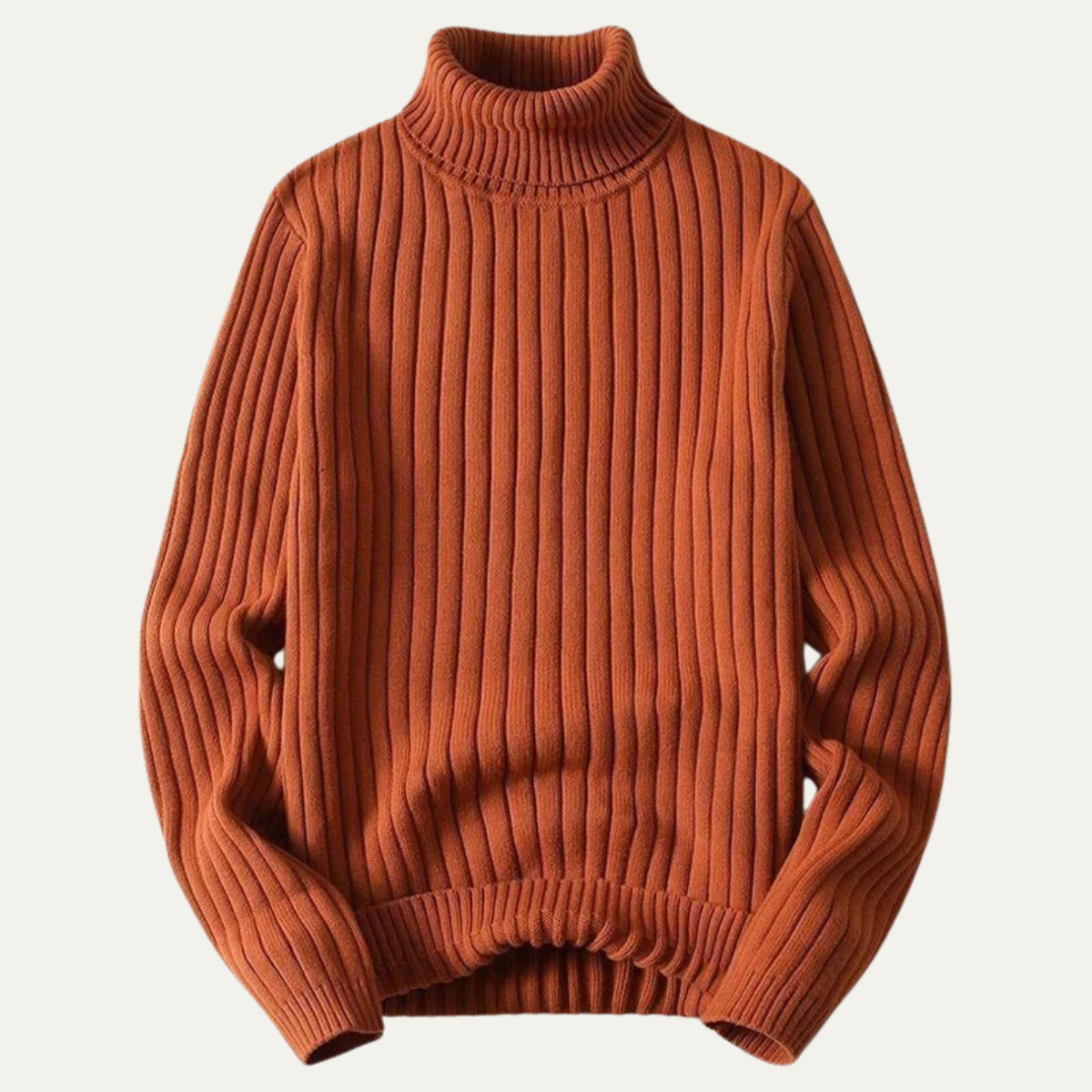 Bram | Men's Ribbed Turtleneck Sweater Black
