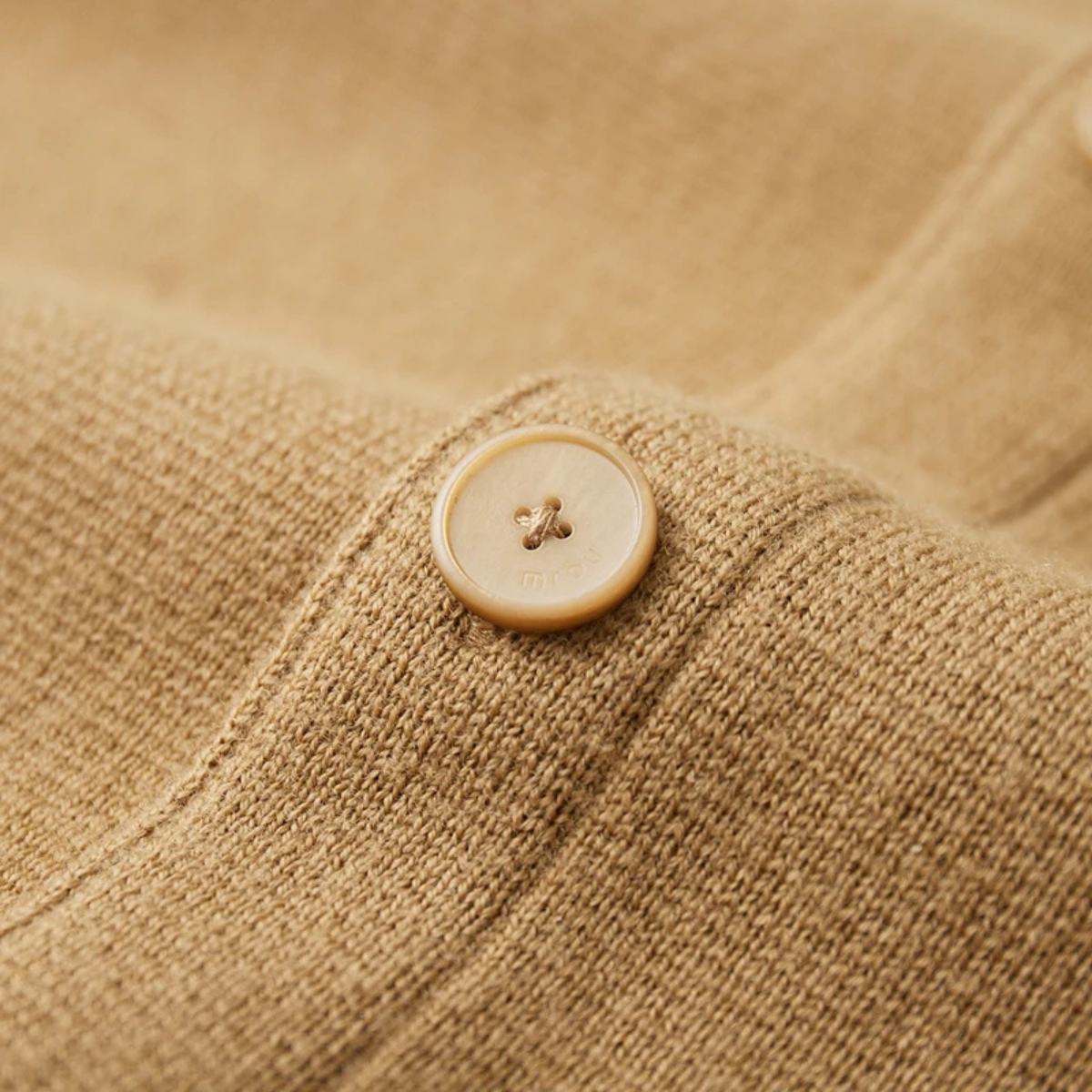 Ivo | Men's Casual Button Cardigan Cream Wool Knit