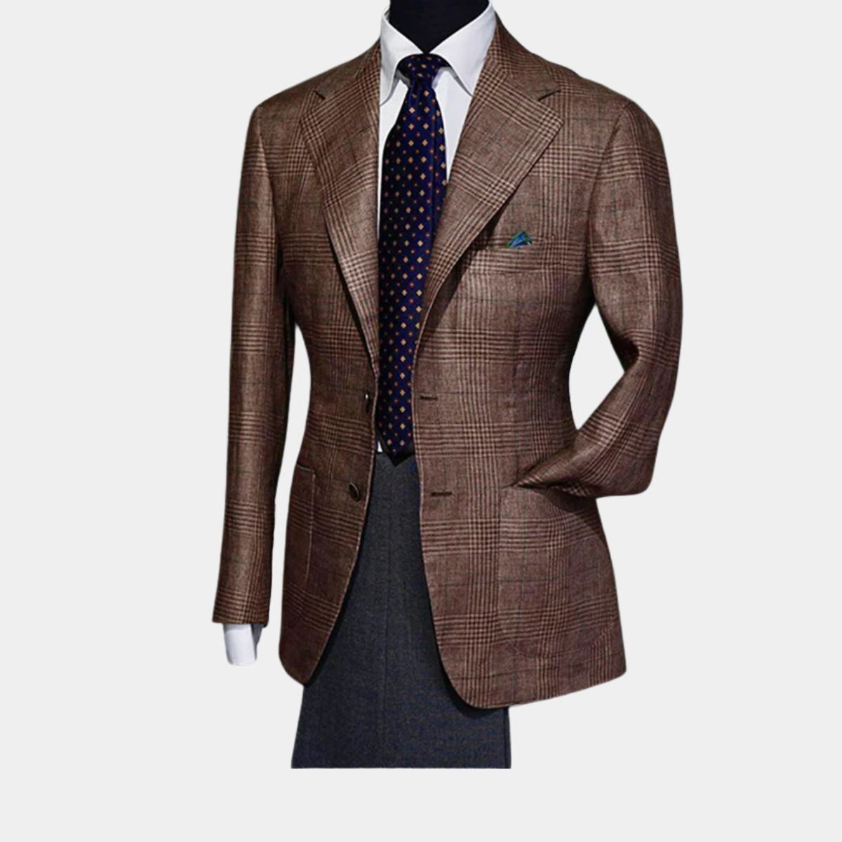 Hugo | Men's Check Blazer Navy White