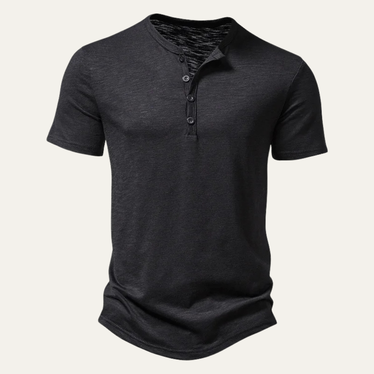 Eli | Men's Henley Shirt Sage Green Button Placket