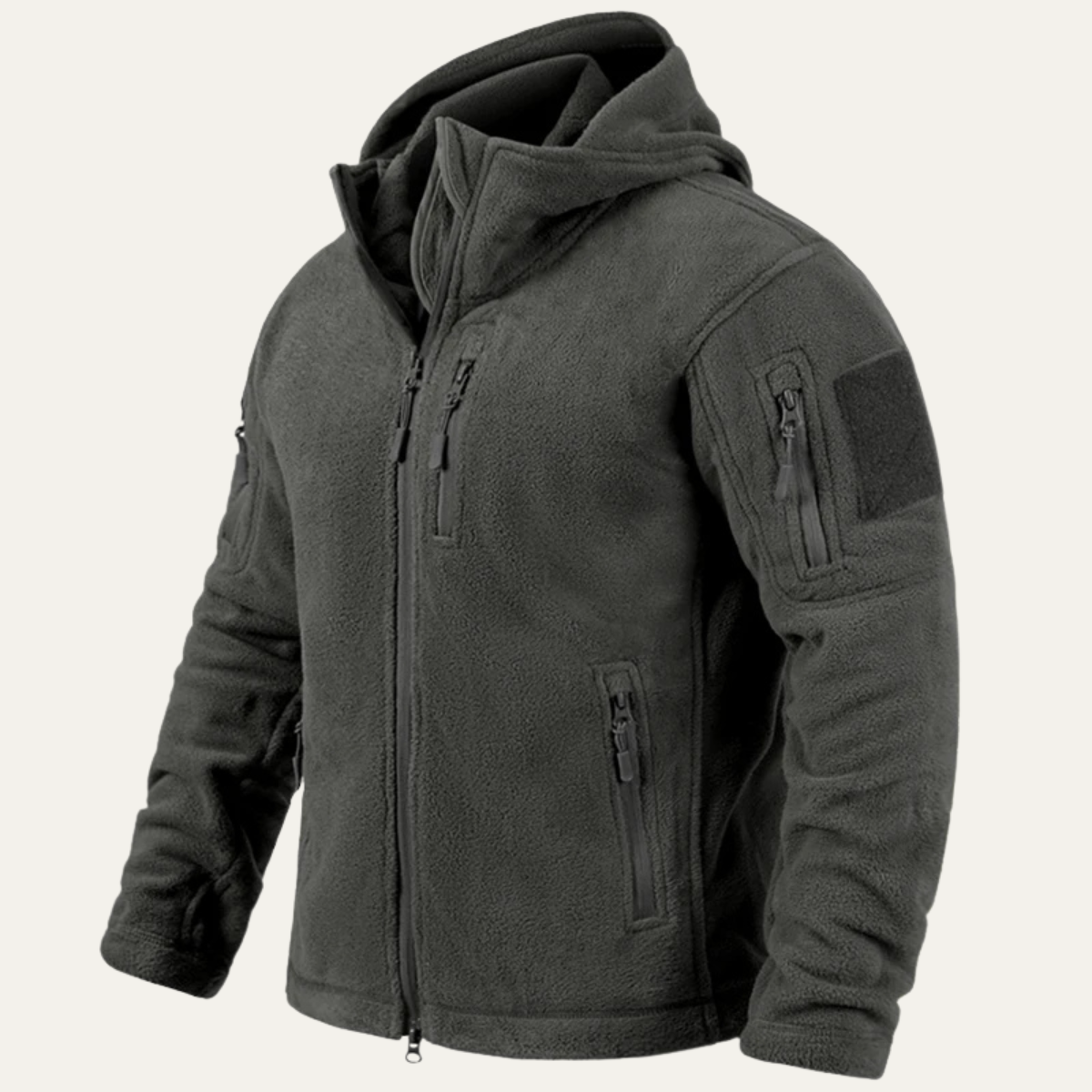 Vance | Men's Fleece Jacket Navy Hooded Tactical