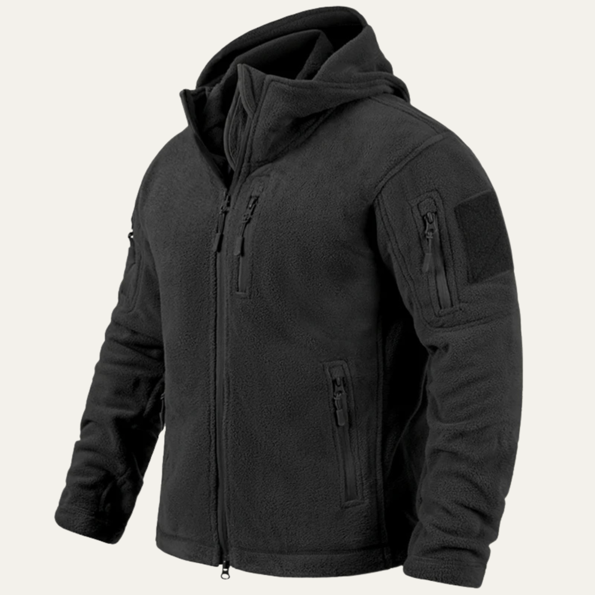 Vance | Men's Fleece Jacket Navy Hooded Tactical