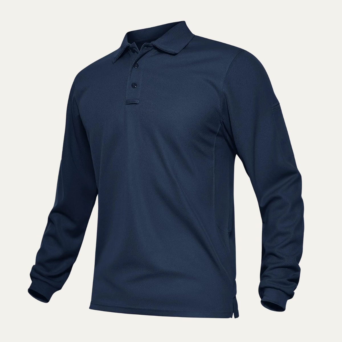 Axel | Men's Polo Shirt Gray Long Sleeve Quick Dry