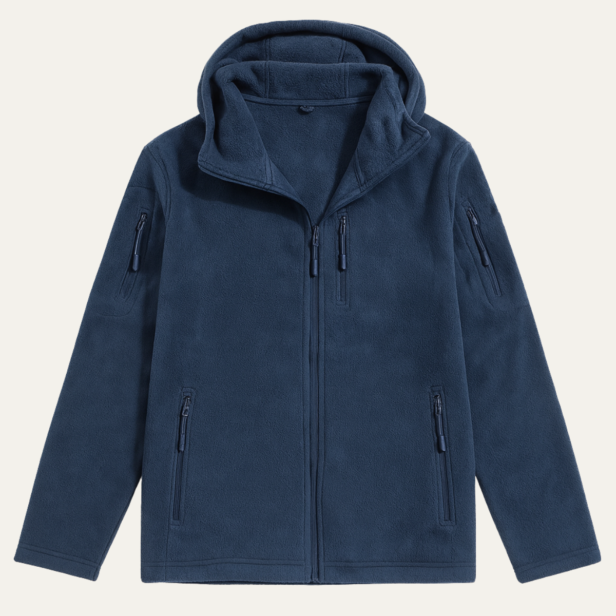 Vance | Men's Fleece Jacket Navy Hooded Tactical