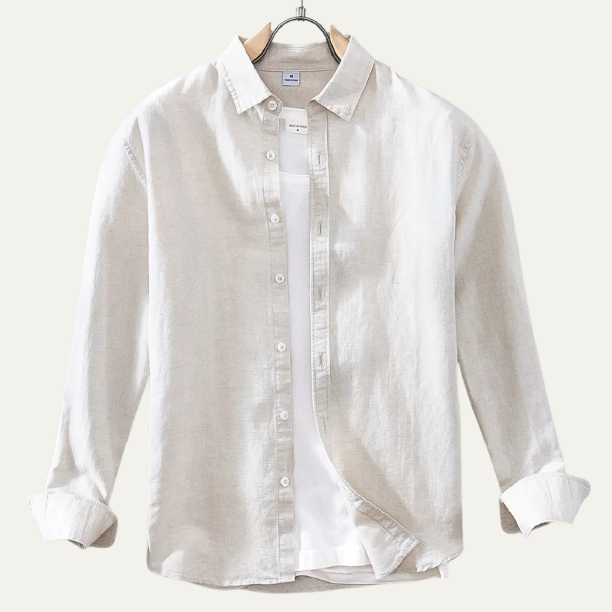 Blake | Men's Button Up Shirt White Long Sleeve