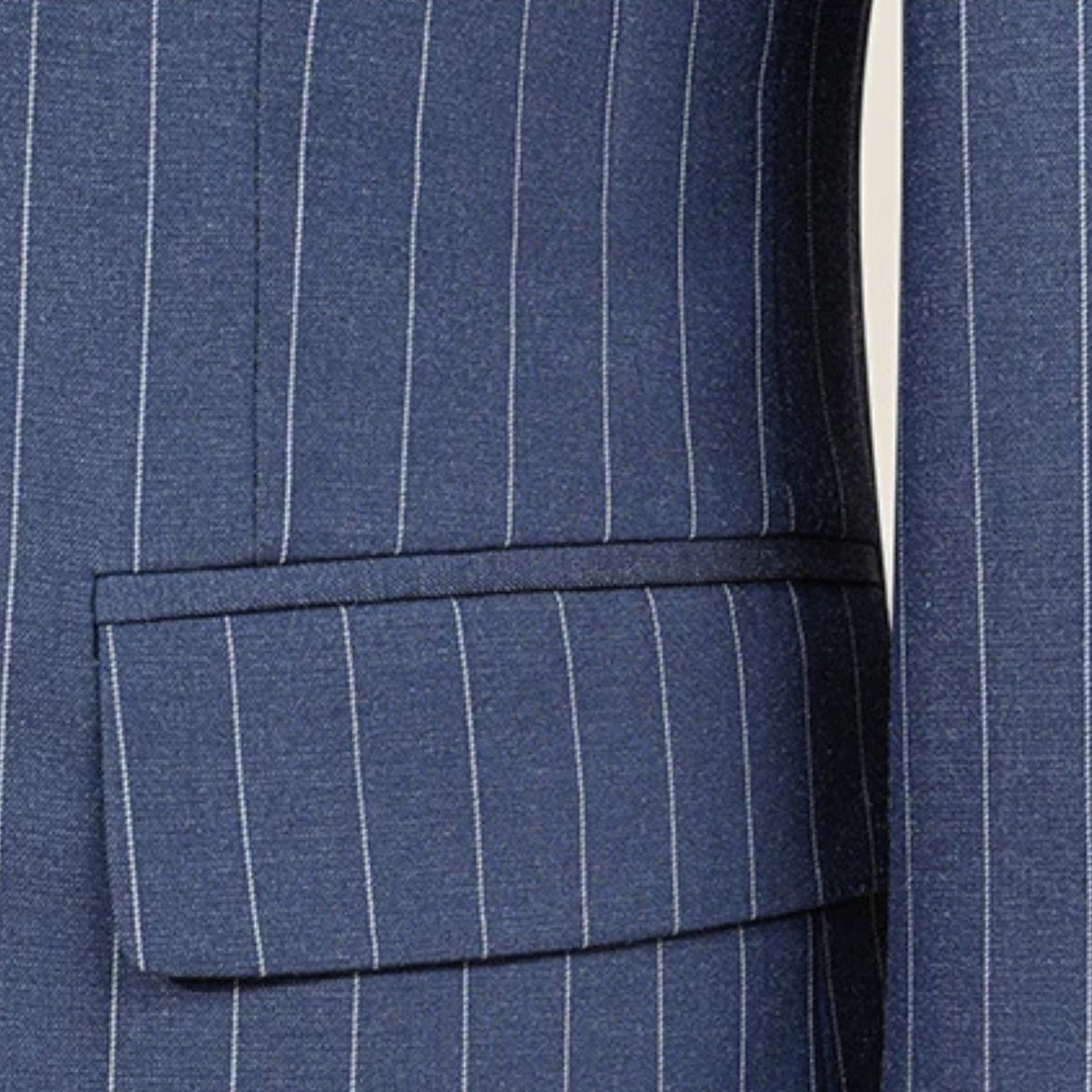 Axel | Men's Pinstripe Suit Navy Double Breasted