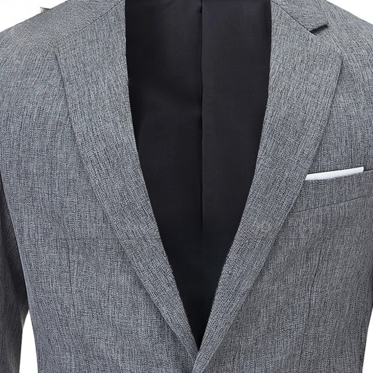 Blake | Men's Smart Casual Lightweight Linen Blazer Gray