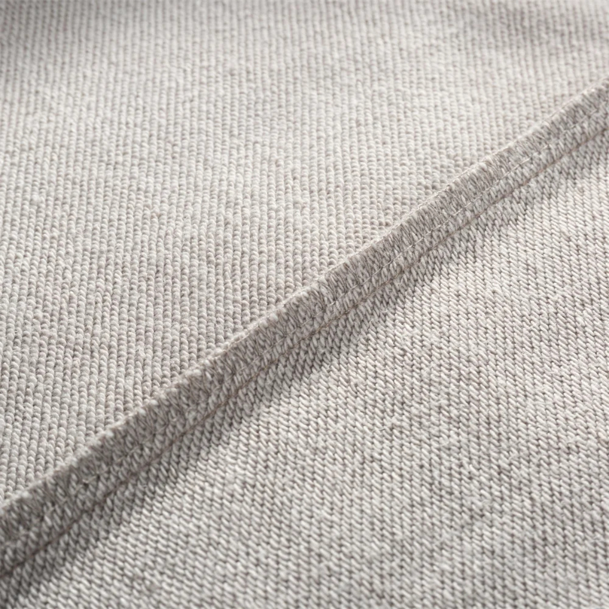 Bram | Men's Casual Polo Sweatshirt Cream Long Sleeve Front Pocket